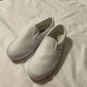 Platform Slip On White Vans
